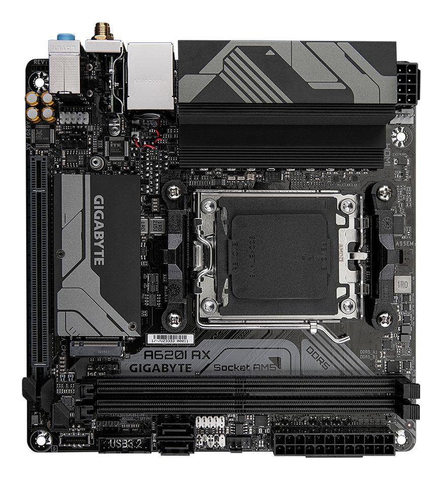 Motherboard GIGABYTE A620I AX (AM5 - AMD Ryzen 7000 Series - mini ITX - Castanho), miniatura 4