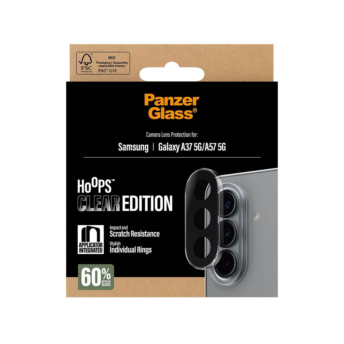 Protetor de Lentes de Câmara PANZERGLASS Hoops (Samsung - Silicone - Transparente), miniatura 3