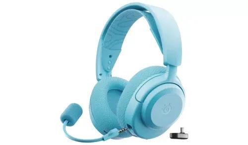 Headset Gaming STEELSERIES Arctis Nova 3P (Binaural - Sem fios - Circum-aural - Azul Aqua)