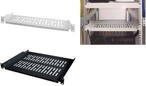 Prateleira Fixa para Armário de Rede LOGILINK SF1C40B (19" - 1U - 300 mm - Preto)