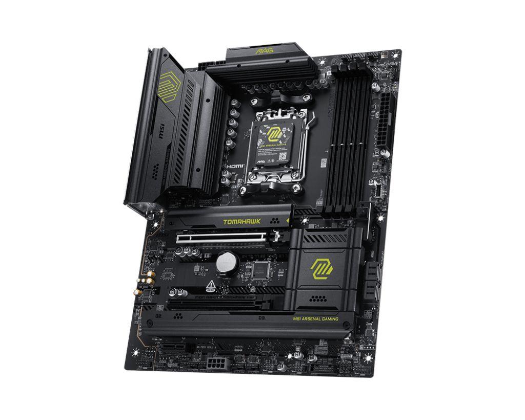 Motherboard MSI MAG B850 TOMAHAWK WIFI (AM5 - ATX - Duplo canal - Preto)