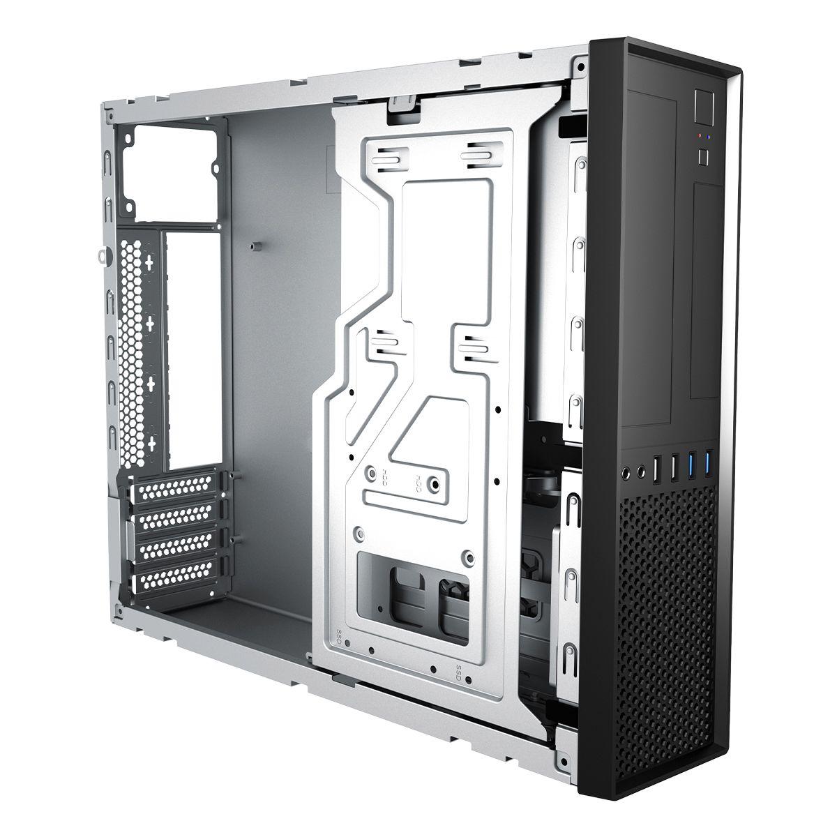 Caixa de Computador Slim UNYKACH UK 3001 BLACK (Micro ATX - TFX - PC - Preto) — miniatura 4
