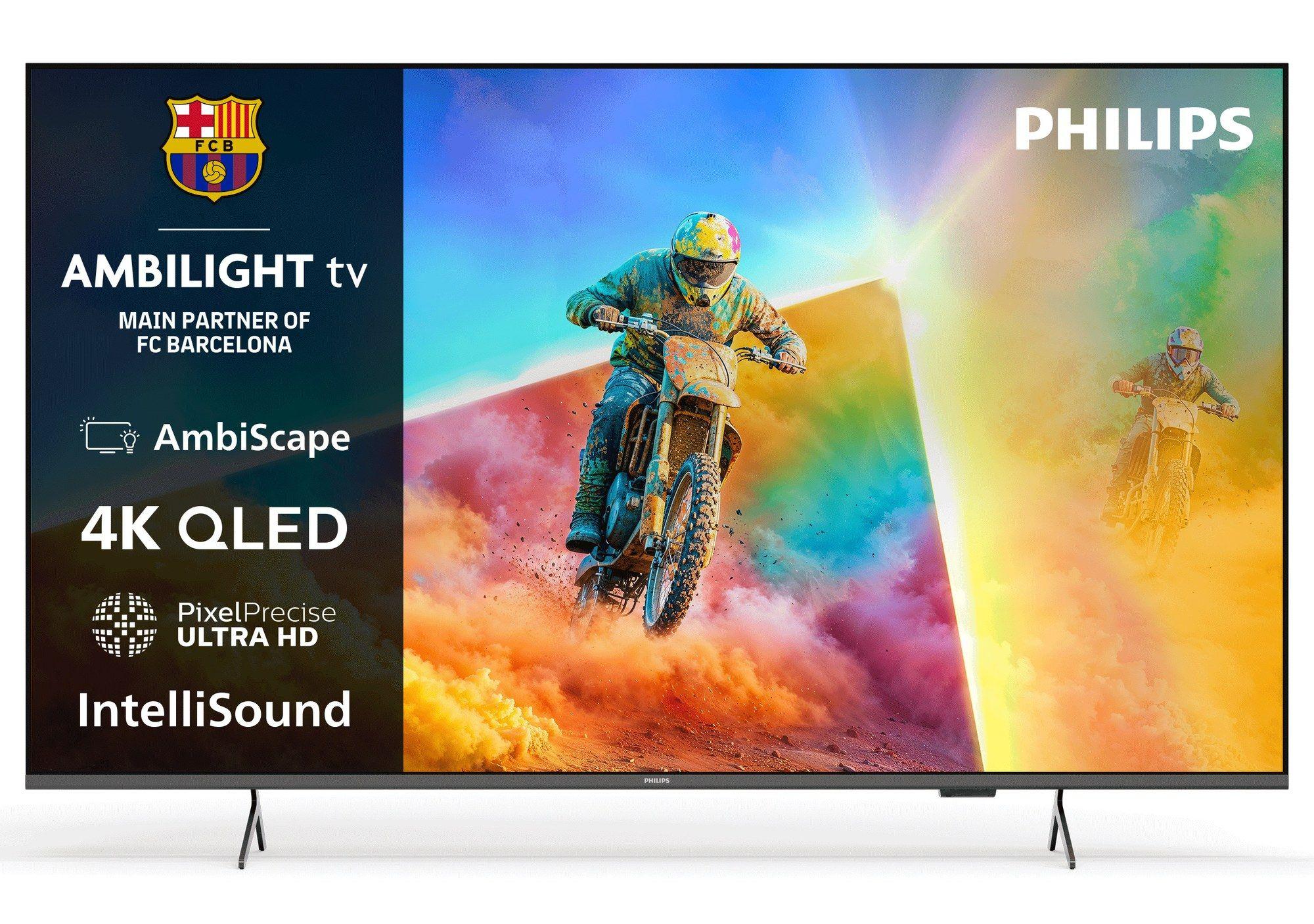 Televisão PHILIPS TV 43PQS8501/12 (43" - QLED - 4K Ultra HD - Preto)