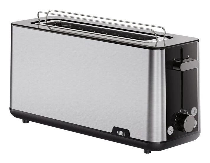 Torradeira BRAUN HT 1610 8 (1030 W - Plástico, Aço inoxidável - Preto e Inox)