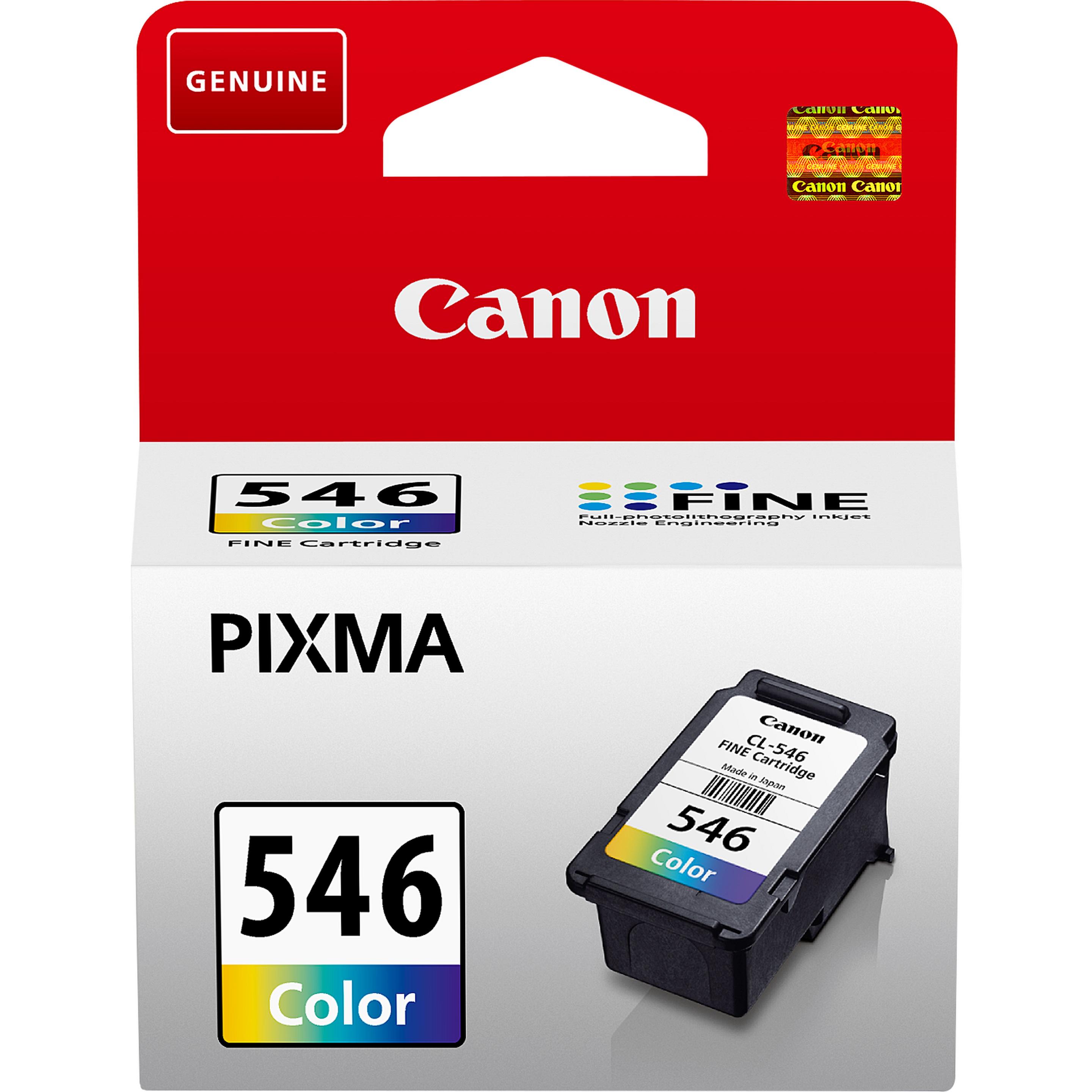 Tinteiro CANON CL-546 (180 páginas - Ciano, Magenta e Amarelo)