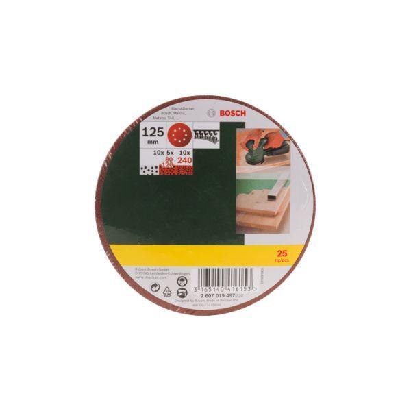Conjunto de Discos de Lixa BOSCH 2607019497 (Vermelho) — miniatura 3