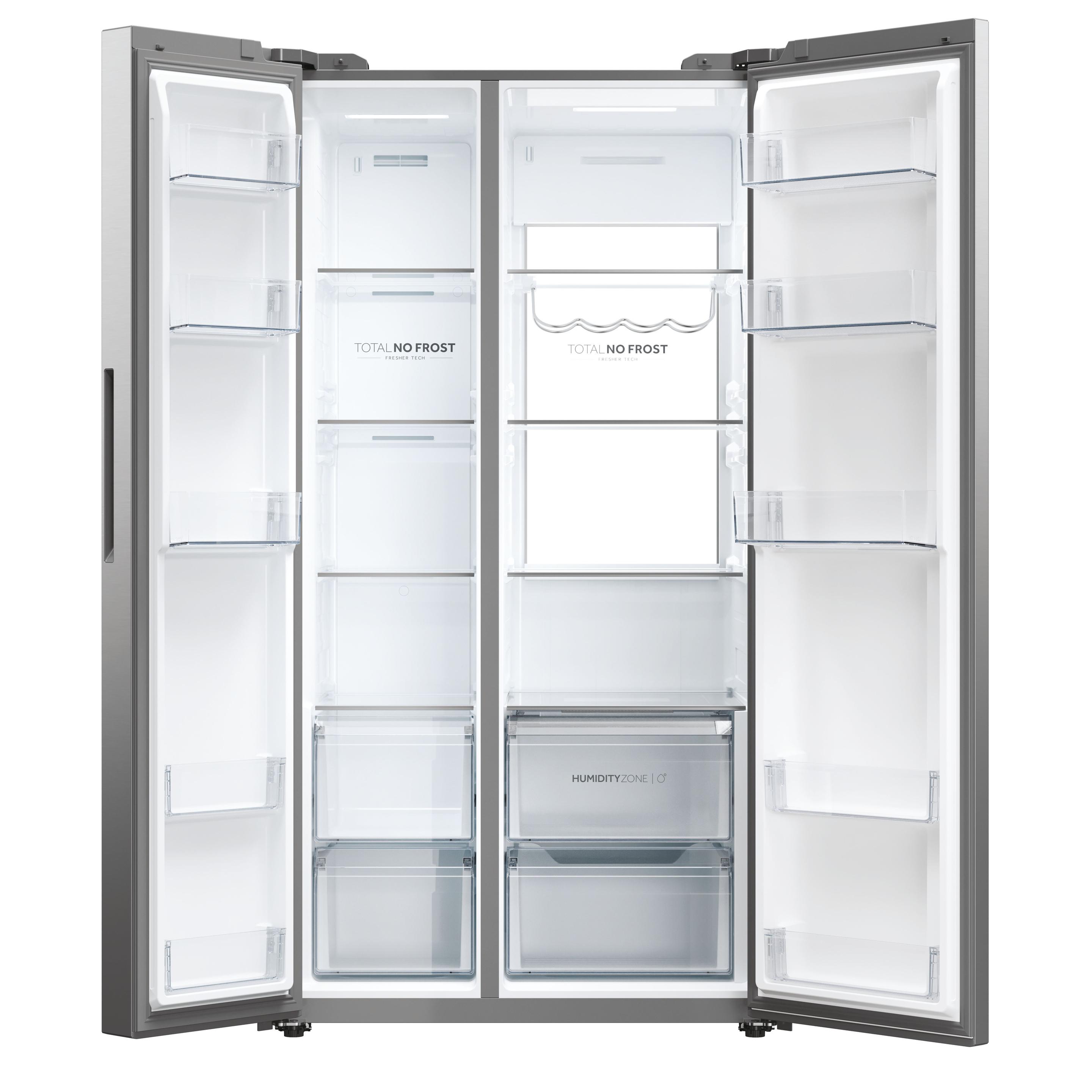Frigorífico Americano Independente HAIER HSW79F18ANMM (611 L - 178x73x91 cm - Platina/Inox), miniatura 3