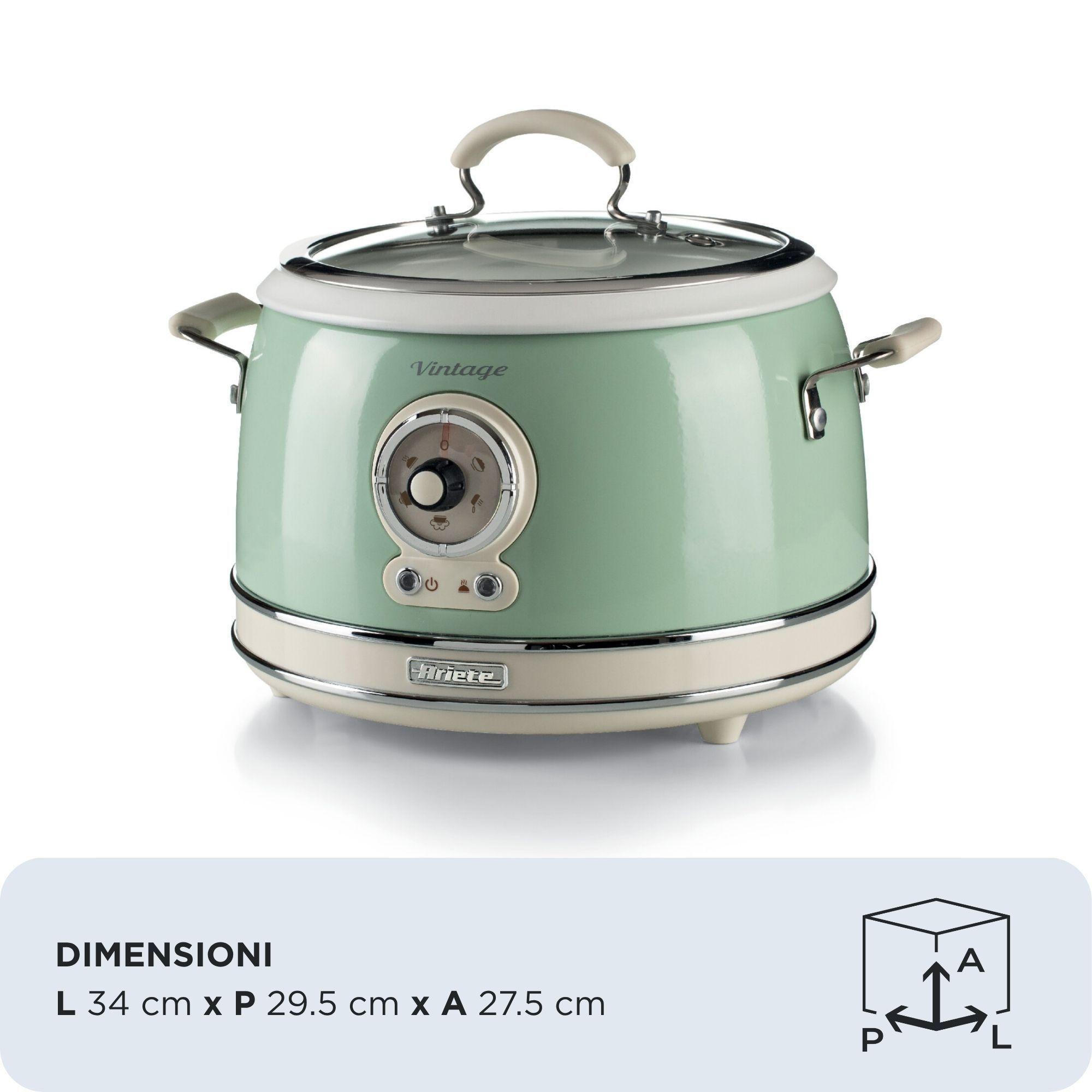 Panela de Arroz ARIETE Vintage 2904/04 (Altura 27,5 cm - Verde), miniatura 8