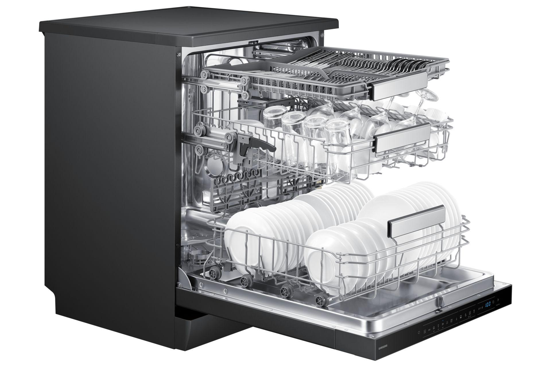 Máquina de Lavar Loiça Independente SAMSUNG DW70H73YCFEU1 (Largura 60 cm - 14 talheres - B - Preto), miniatura 6
