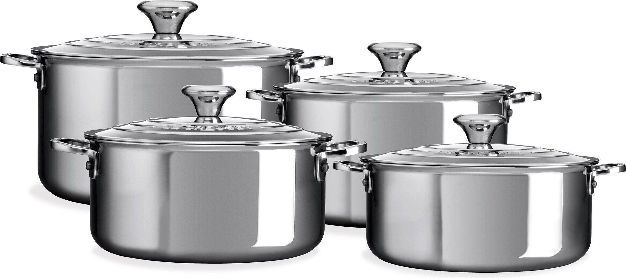 Conjunto de Panelas LE CREUSET 3-Ply Plus 96605400000000 (Aço inoxidável)
