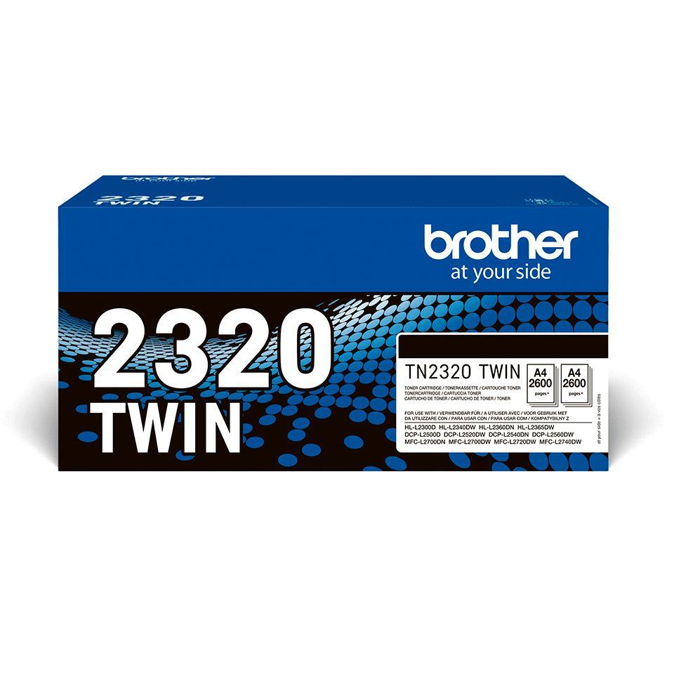 Toner BROTHER TN-2320TWIN (2600 páginas - Preto)