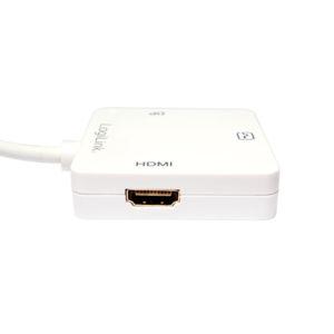 Adaptador Multiporta LOGILINK CV0045A (0,15 m - Mini DisplayPort - HDMI, DVI e DisplayPort - Branco), miniatura 3