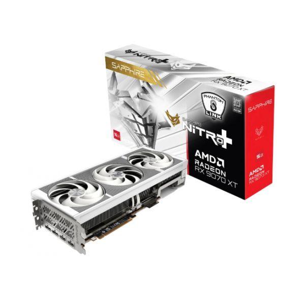 Placa Gráfica SAPPHIRE Radeon RX 9070 XT Nitro+ Phantom Link Polar OC (Radeon RX 9070 XT - 16 GB - 256 bits - Branco) — miniatura 2