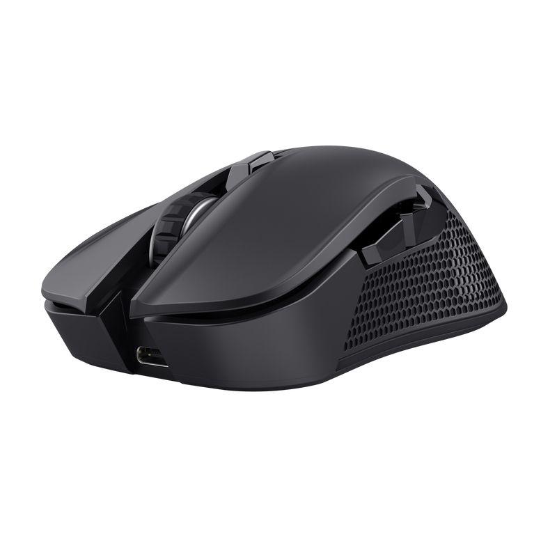 Rato TRUST GXT923 YBAR (Mão direita - 7200 DPI - Ótico - Preto)
