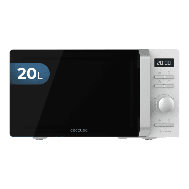 Micro-ondas Independente CECOTEC Proclean 5010 Inverter (700 W - 19 L - Botões e comando rotativo - Branco)