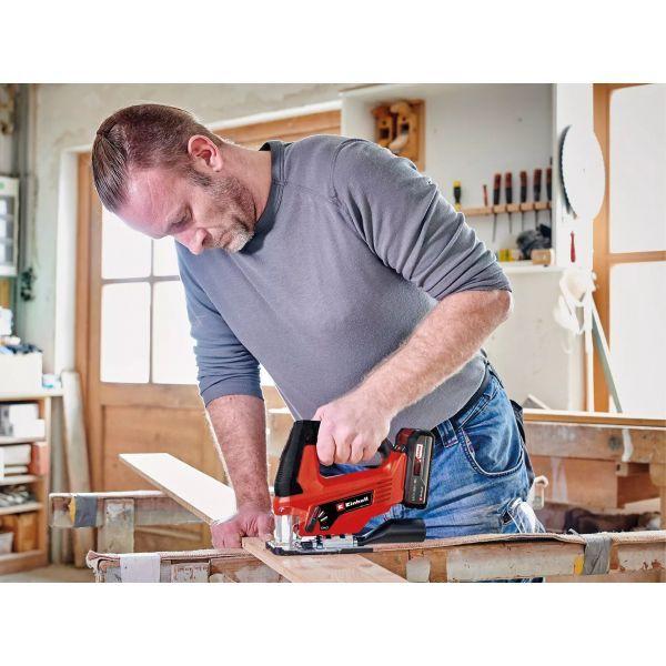 Serra Tico-Tico EINHELL TC-JS 18/70 Li (18 V - Bateria - Preto/Vermelho) — miniatura 2