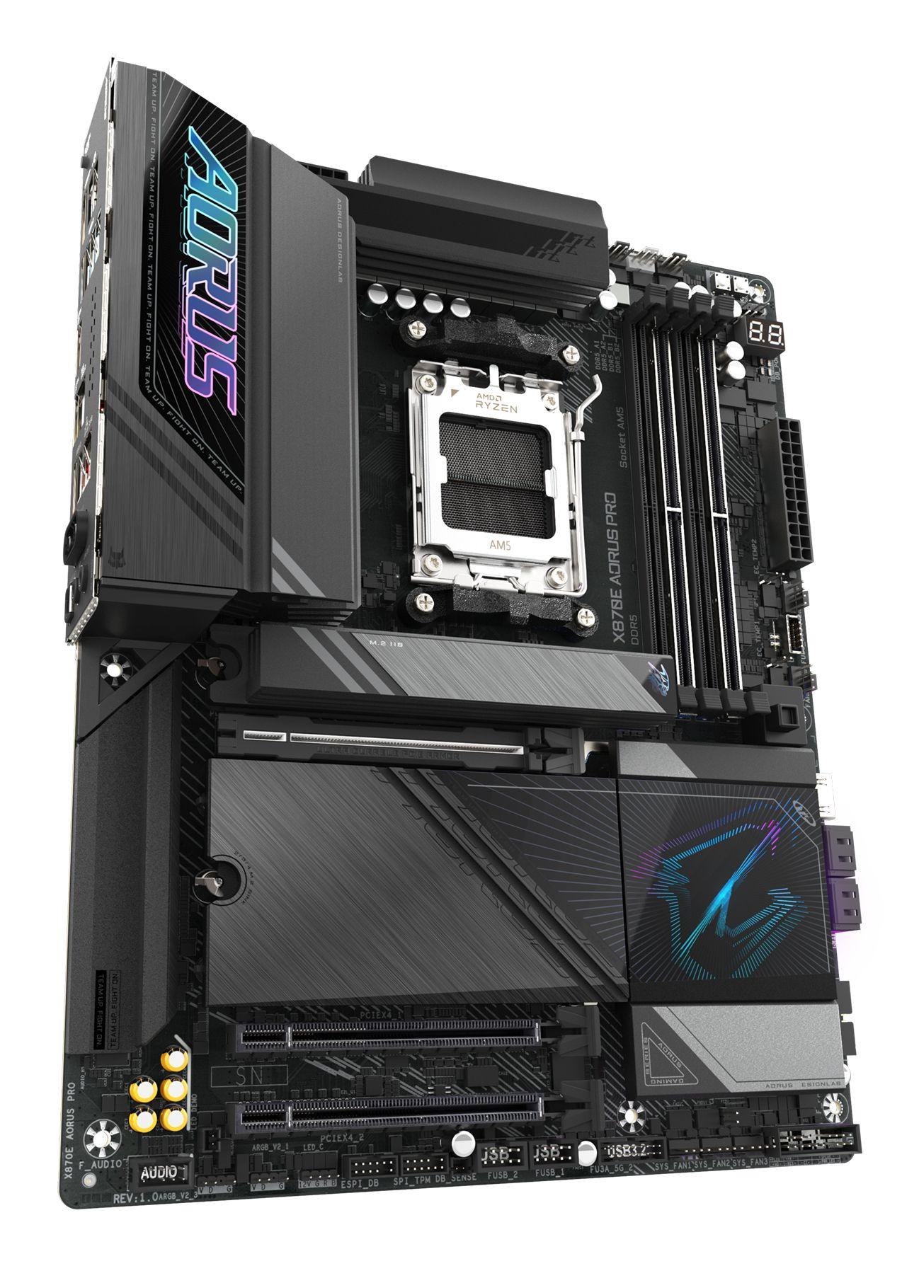 Motherboard GIGABYTE X870E AORUS PRO (AM5 - ATX - Duplo canal - Preto), miniatura 3