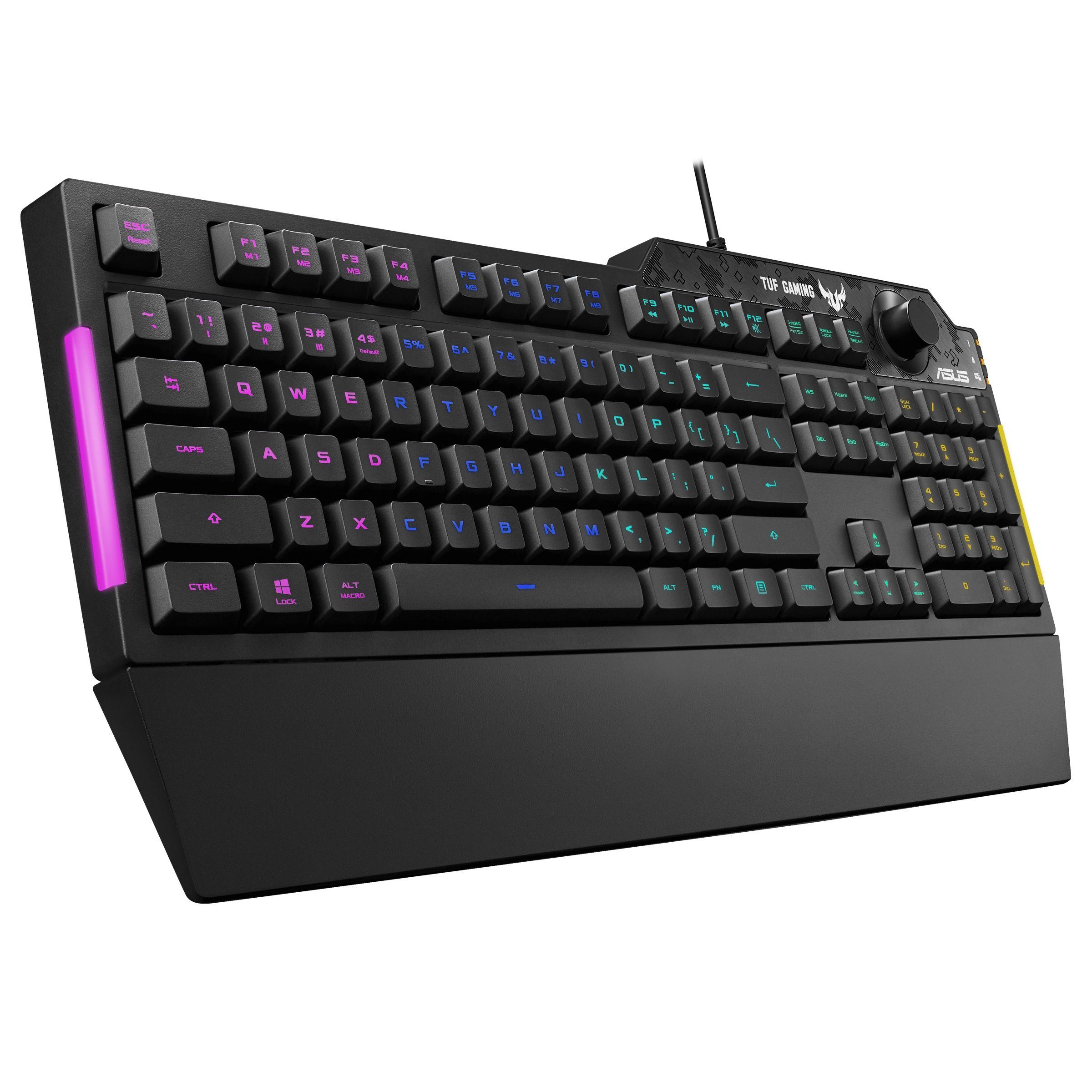 Teclado ASUS TUF Gaming K1 (Inglês, Espanhol - Interruptor de membrana - Tamanho completo - Preto), miniatura 3