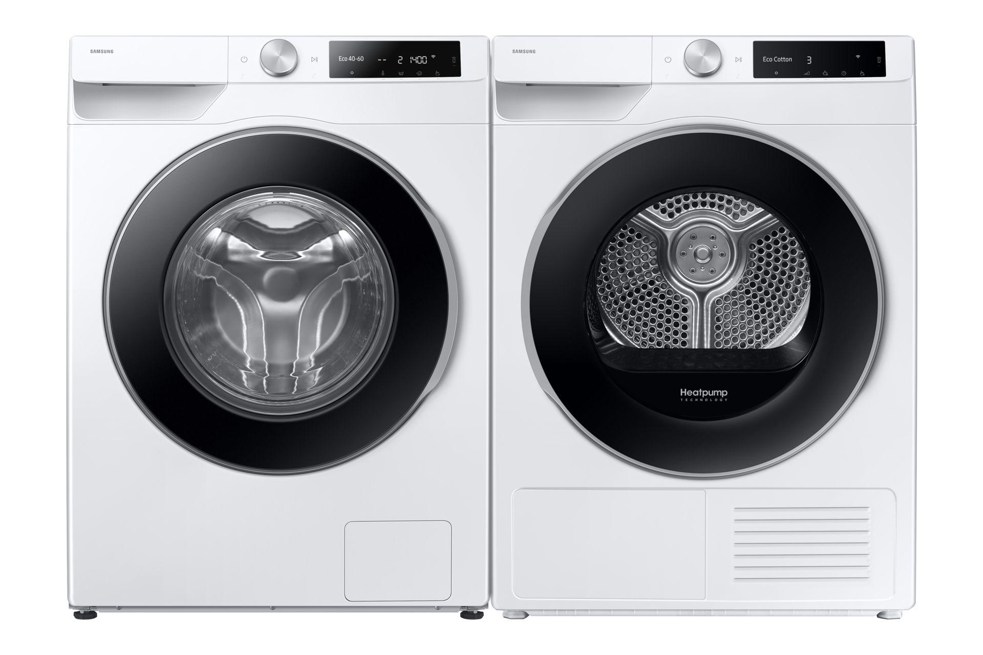 Máquina de Secar Roupa Independente SAMSUNG DV90DG6845LEU3 (9 kg - Bomba de calor - Direita - Branco), miniatura 14