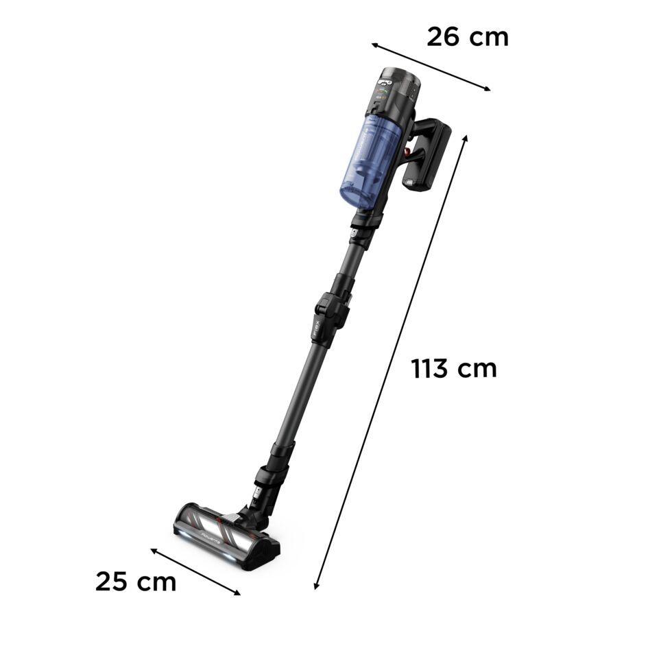 Aspirador Vertical 2 em 1 ROWENTA X-FORCE FLEX 12.60 NEO RH9LC1 (Altura 113 cm - Azul e Cinzento) — miniatura 3