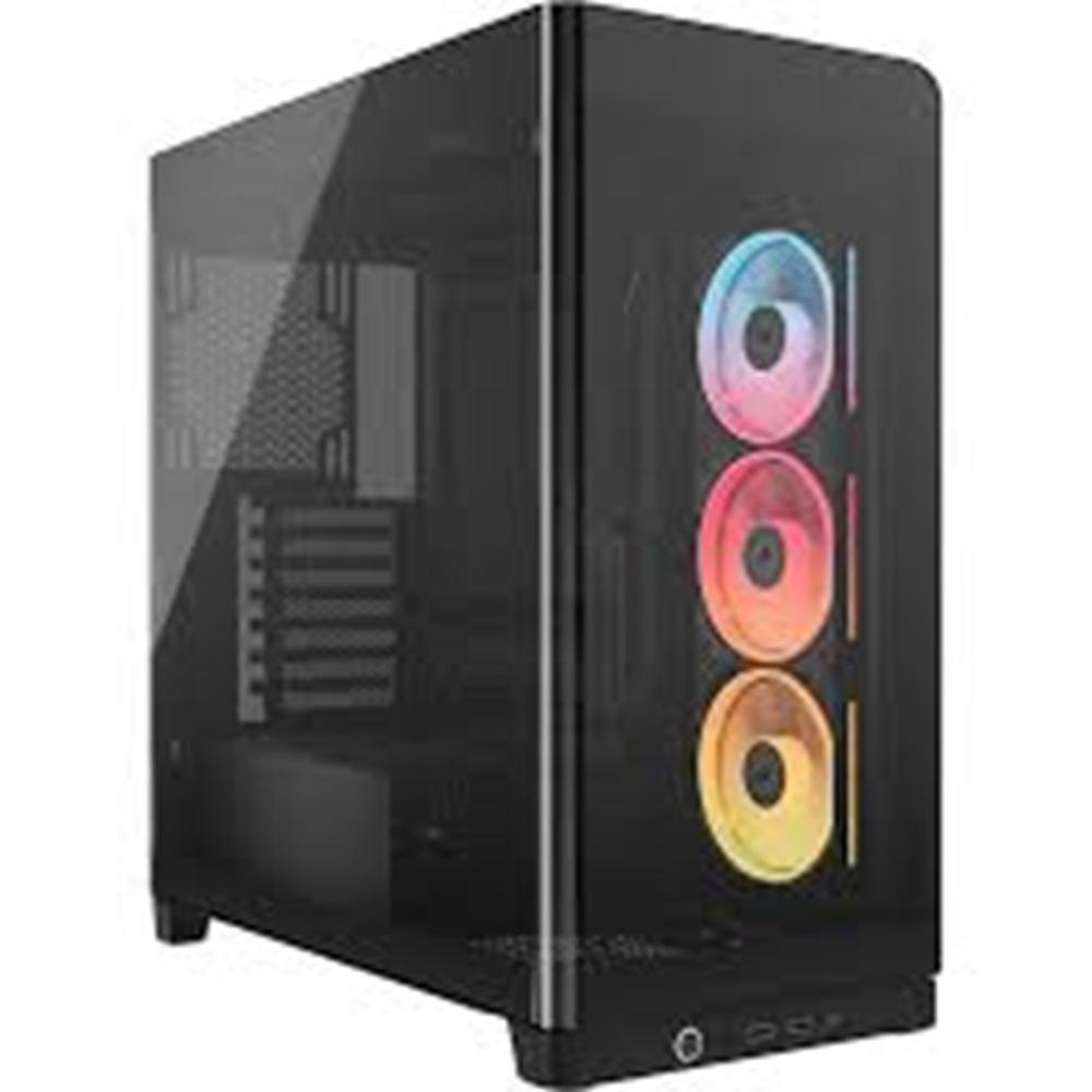 Caixa PC CORSAIR FRAME 4500X LX-R RGB iCUE LINK (Midi Tower - Aço, Plástico, Vidro temperado - 18,5 cm - Preto)