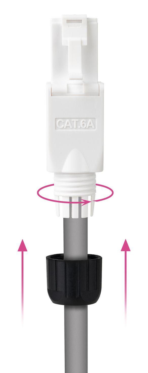 Conetor RJ45 NANOCABLE 10.21.0601 (RJ-45 - Cat5/5e/6/6a - Branco) — miniatura 2