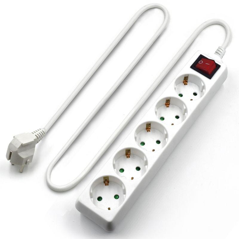 Régua de Tomadas EWENT EW3916 (1,5 m - Tipo F CEE 7/4 16 A - Tipo F - Branco) — miniatura 2