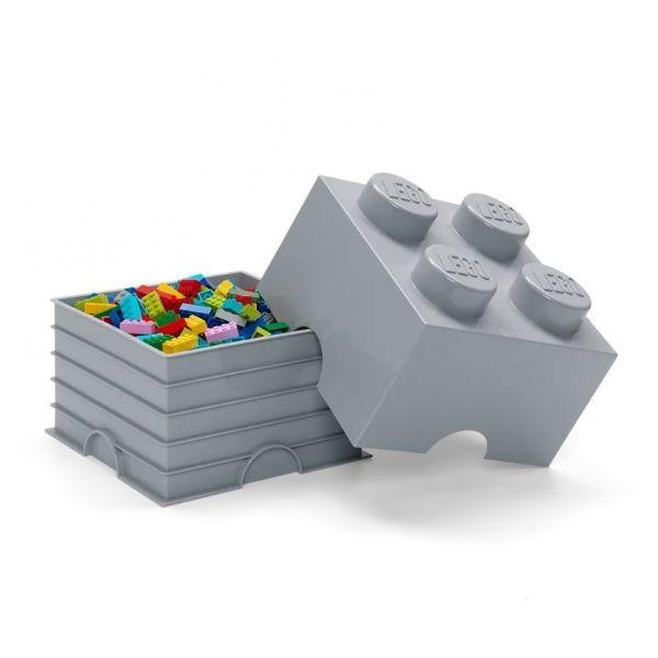 LEGO 5007073 Gear Peça de Arrumação 4 Espigas - Cinza médio, miniatura 3