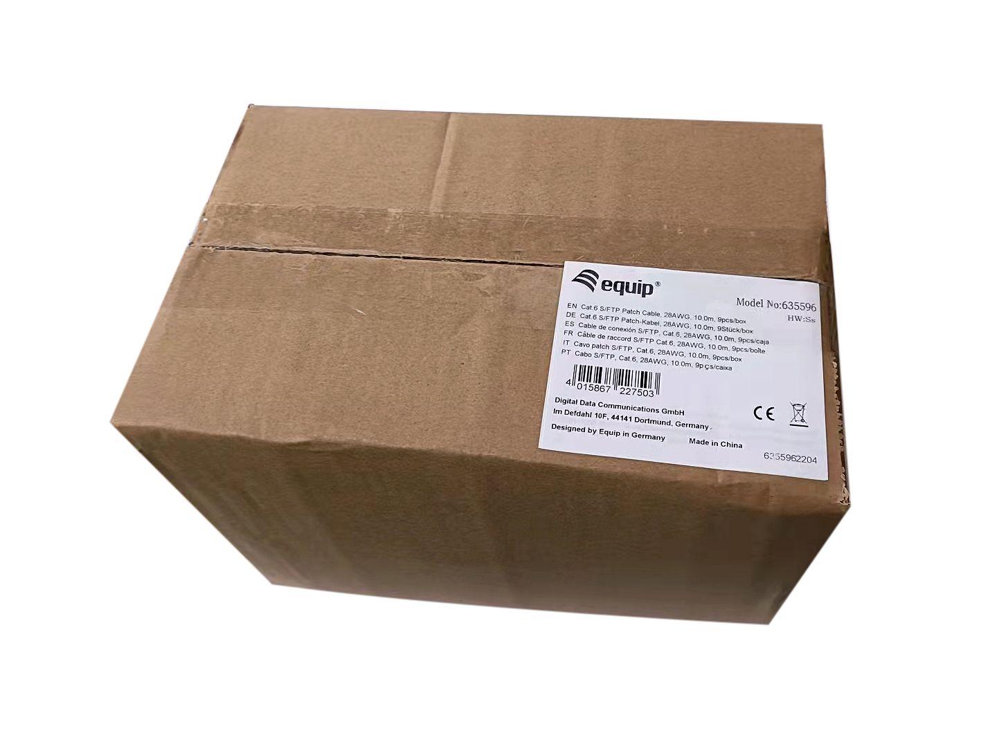 Cabo de Rede EQUIP 635596 (10 m - Cat6 - RJ-45 macho, direito - Preto), miniatura 3