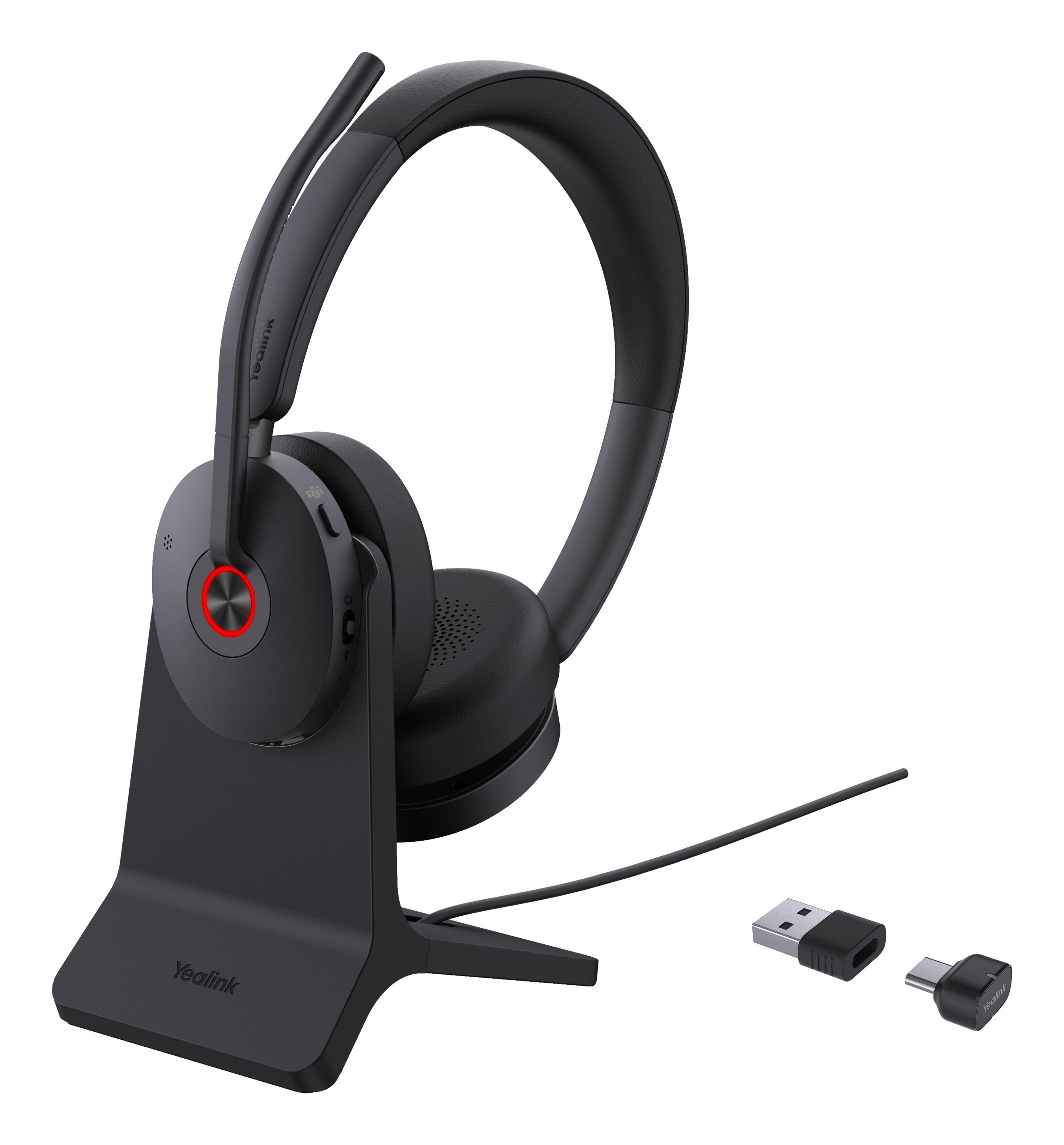 Headset YEALINK BH74 Teams (Binaural - Sem fios - Supra-aural - Preto)