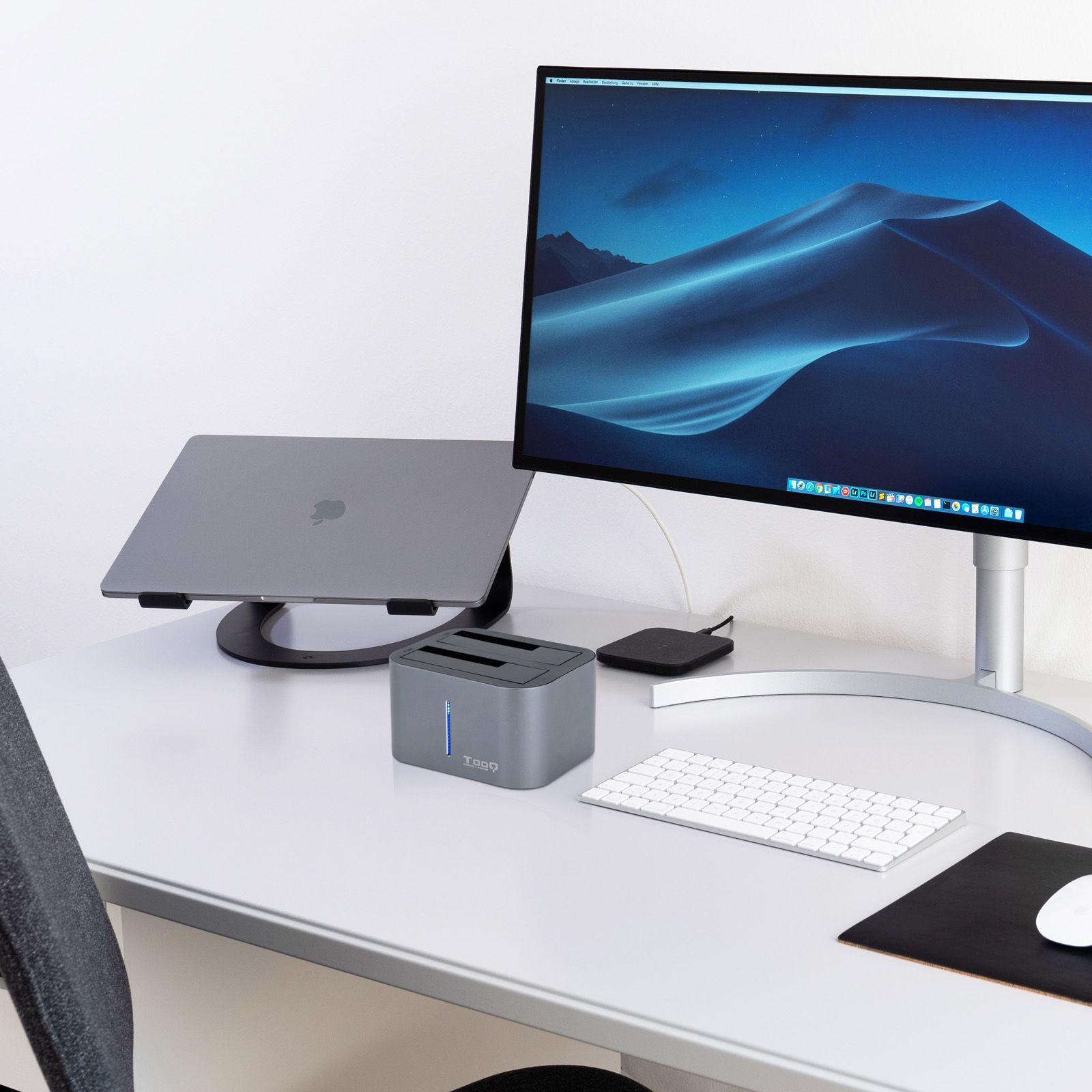 Docking Station para Discos SATA TOOQ TQDS-805G (8 TB - 2.5,3.5 " - Alumínio), miniatura 8