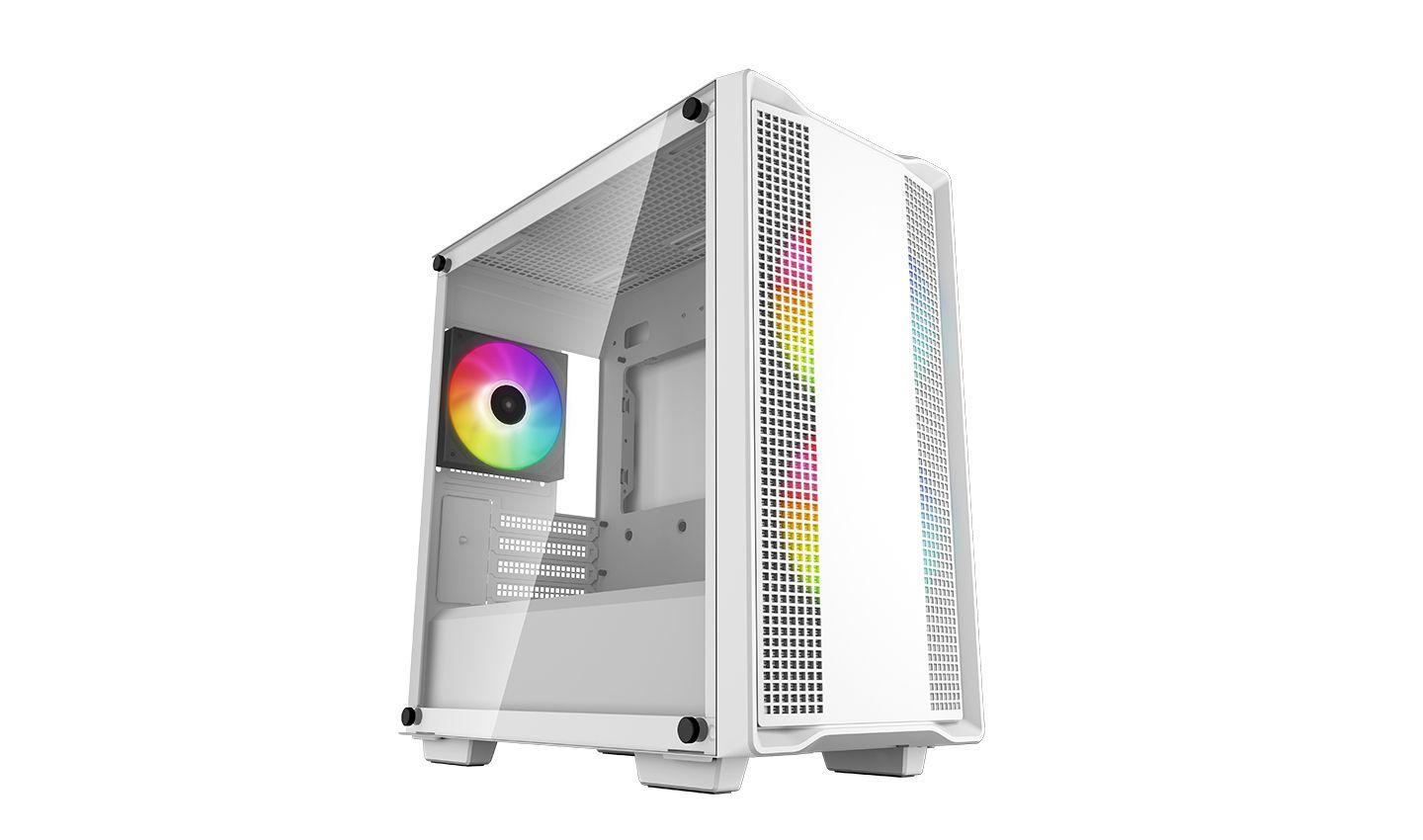Caixa de Computador DEEPCOOL CC360 WH ARGB (Micro ATX, Mini-ITX - ATX, PS2 - Mini Tower - Branco)