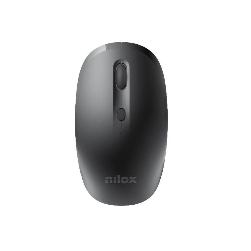 Rato NILOX NXMOWI4004 (1200, 2400, 3200 e 4000 DPI - Ótico - Sem fios - Preto)