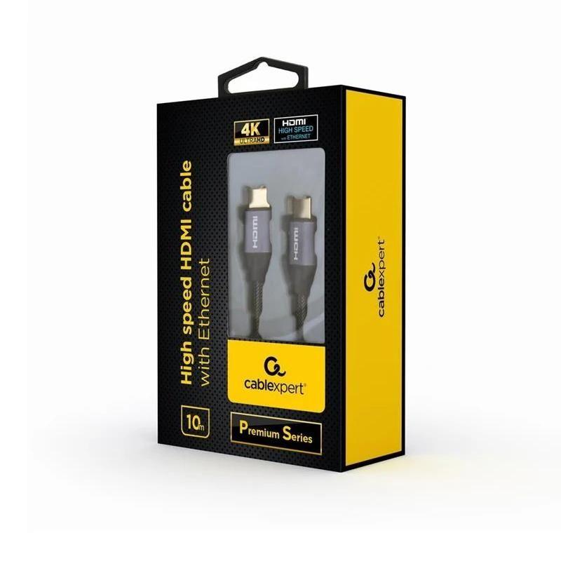 Cabo HDMI GEMBIRD CCBP-HDMI-10M (10 m - 4K a 60 Hz - HDMI tipo A - Cinzento)