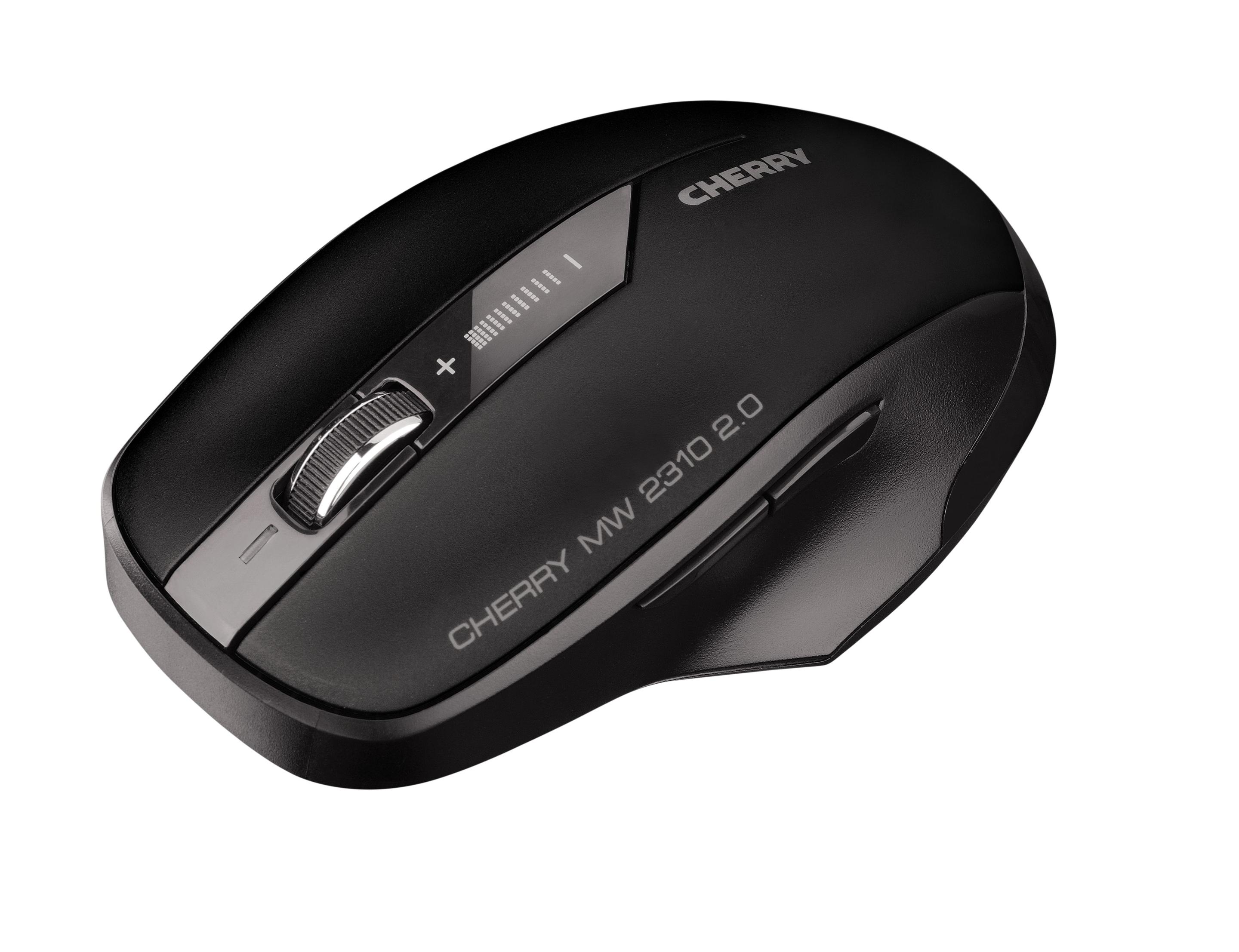 Rato CHERRY MW 2310 2.0 (Ambidestro - 2400 DPI - Ótico - Preto) — miniatura 3