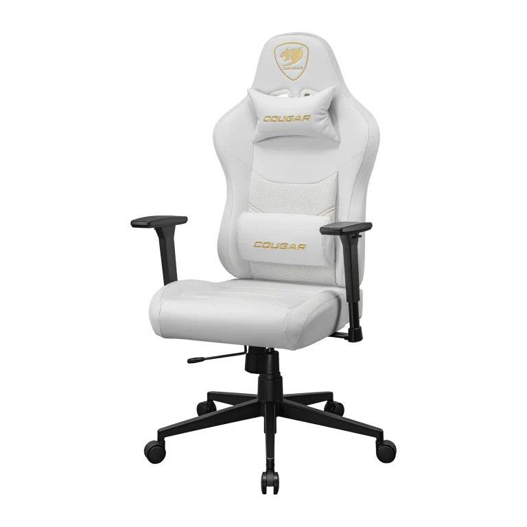 Cadeira Gaming COUGAR Pryme (120 kg - 131 cm - Preto e dourado - Branco), miniatura 2