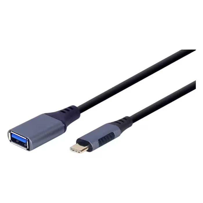 Adaptador USB-C para USB-A GEMBIRD A-USB3C-OTGAF-01 (15 cm - Preto), miniatura 2