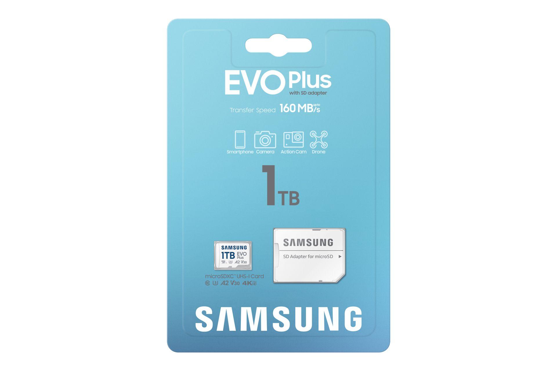 Cartão de Memória SAMSUNG EVO Plus MB-MC1T0SA/EU (1TB - Classe 10 - 160 MB/s - Azul e Branco), miniatura 3