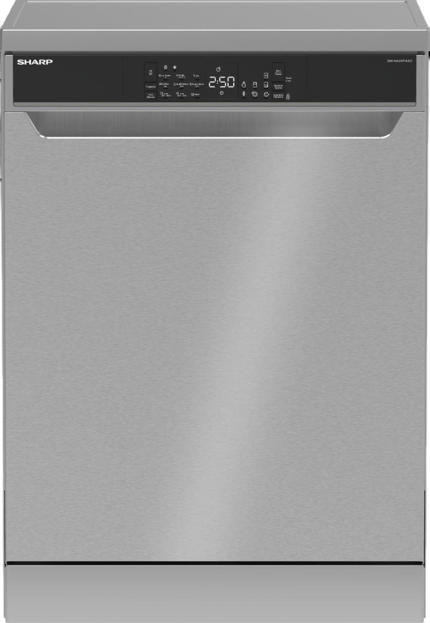 Máquina de Lavar Loiça SHARP QWNA2XF44CIES (9 talheres - 44 dB - Altura 85 cm - Inox)