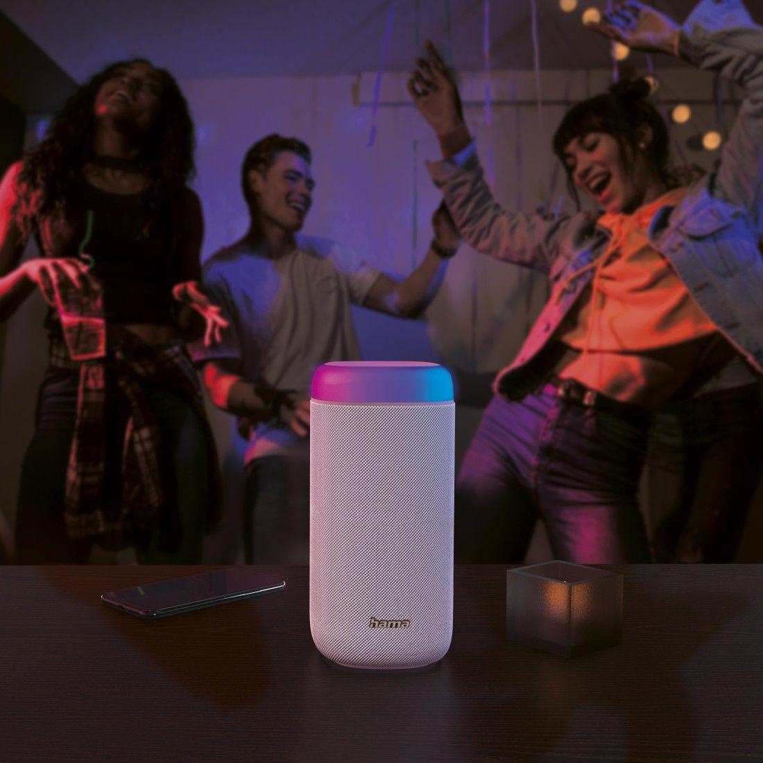 Coluna Portátil Estéreo HAMA Shine 2.0 (30 W - USB Type-C - Branco), miniatura 2