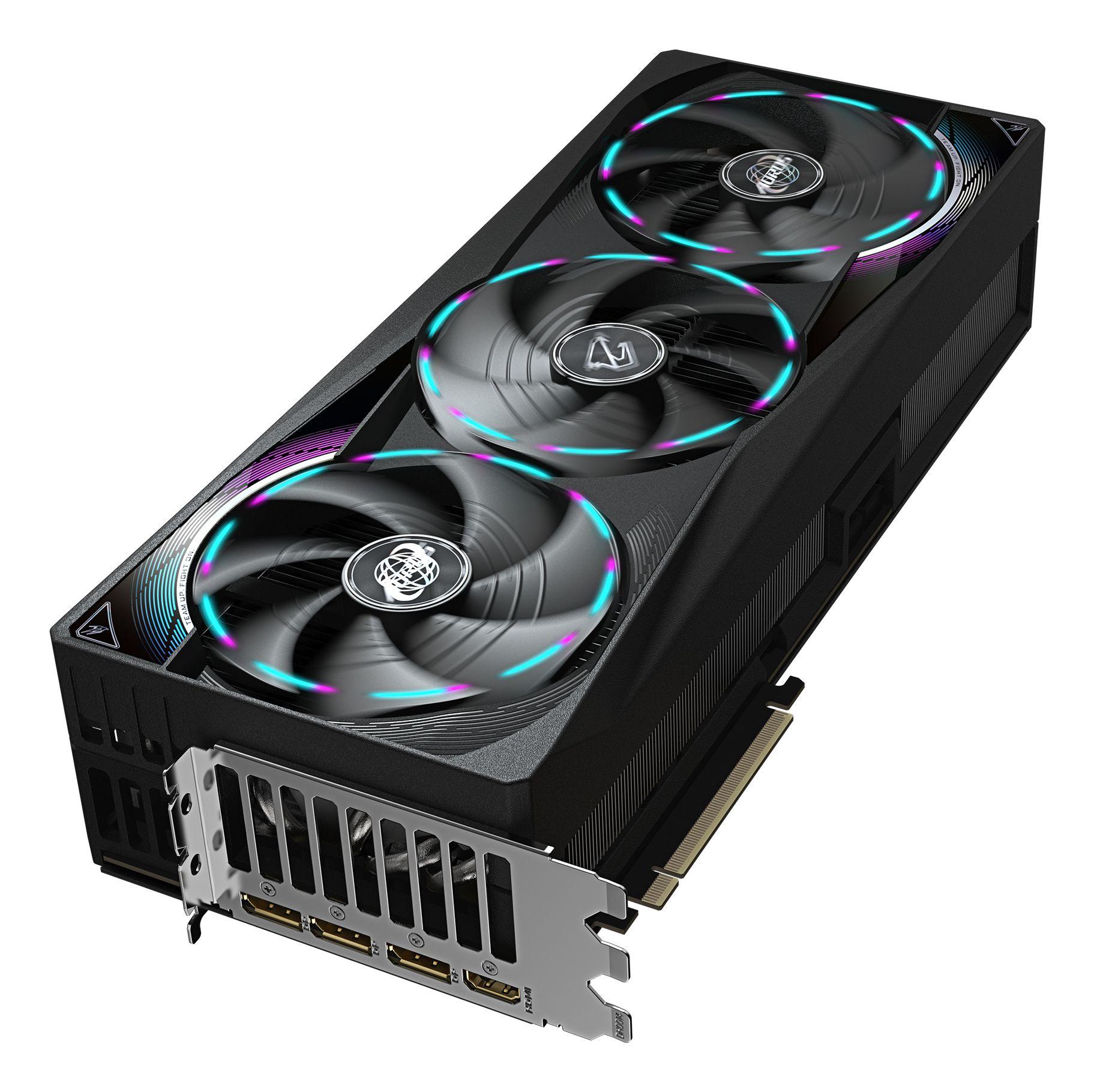 Placa Gráfica GIGABYTE AORUS GeForce RTX 5090 MASTER 32G OC Edition (GeForce RTX 5090 - 28000 MHz - 32 GB - Preto), miniatura 4