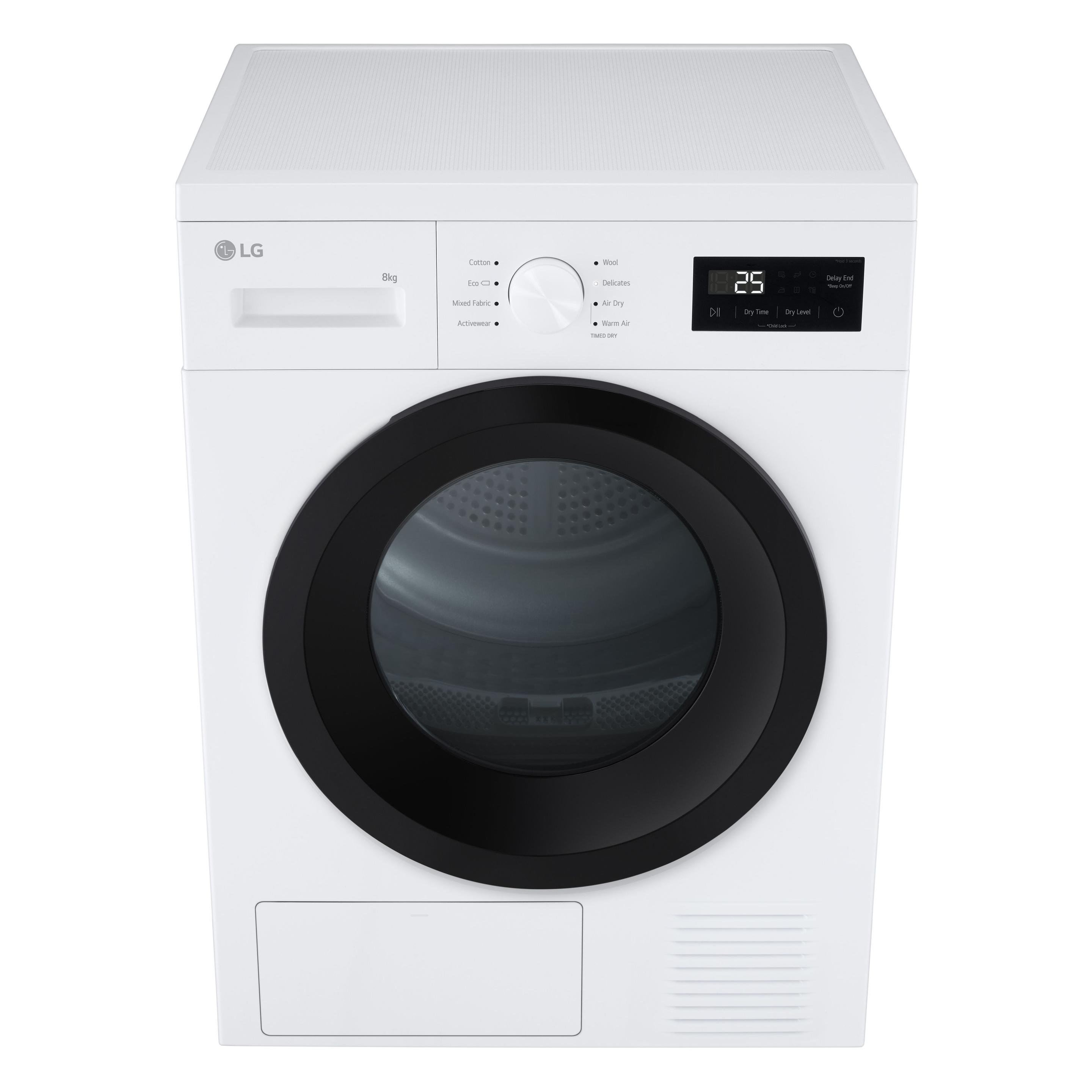 Máquina de Secar Roupa Independente LG RHA1008NWK (8 kg - Bomba de calor - 1,19 kWh - Branco), miniatura 11