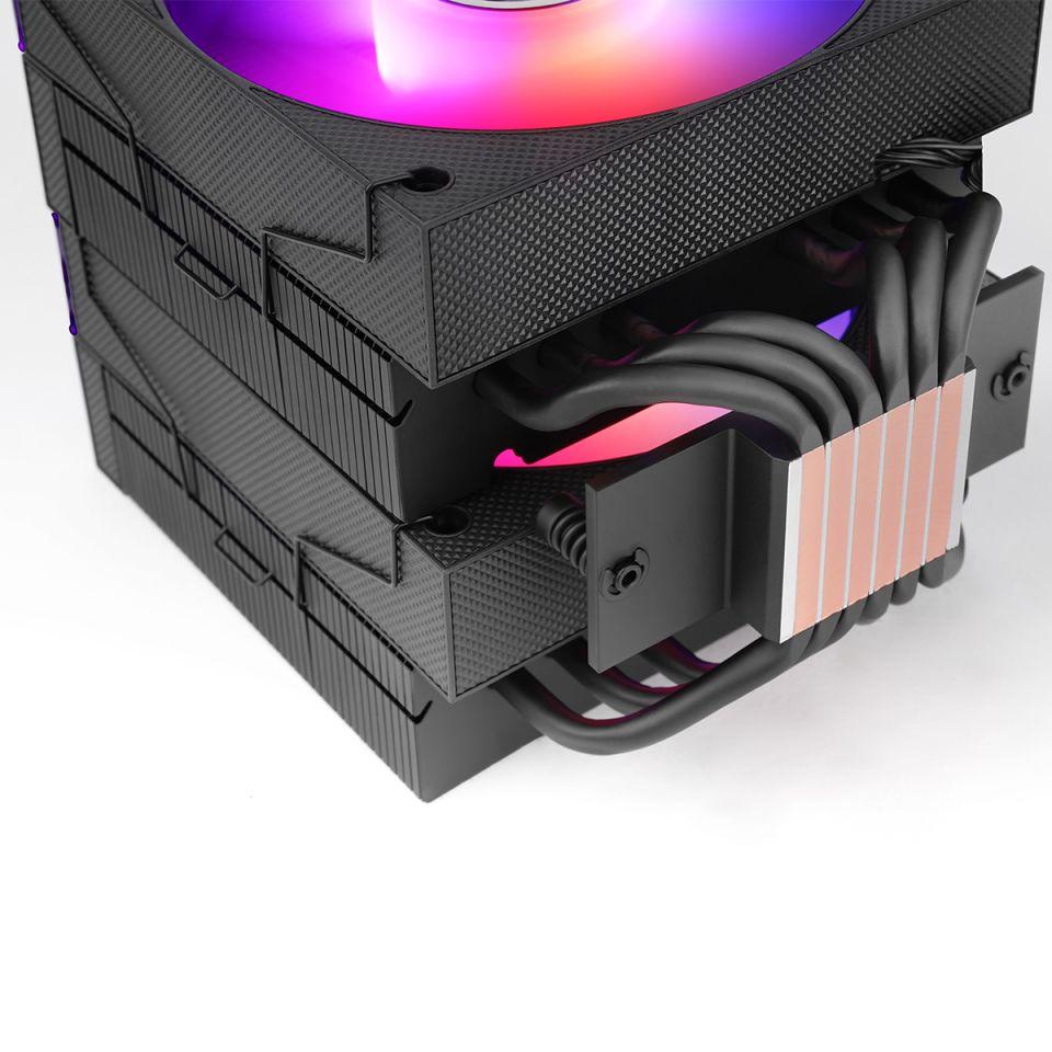 Cooler de CPU MARS GAMING MCPU-X26 (12 cm - 2600 RPM - Multi - Preto) — miniatura 6