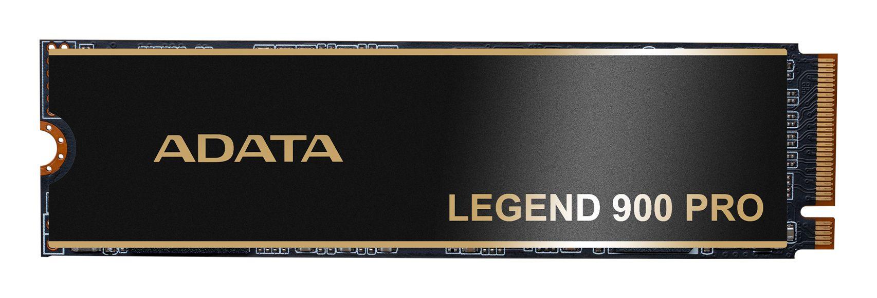 Disco SSD ADATA LEGEND 900 PRO (4 TB - M.2 2280 - PCIe 4.0 NVMe - Preto/Dourado)