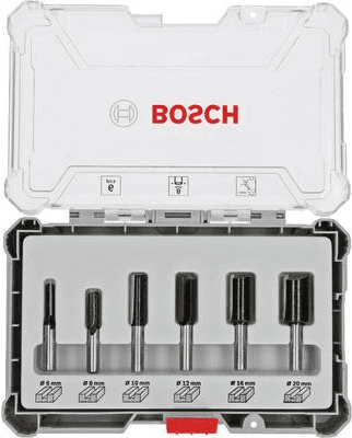 Conjunto de Fresas de Ranhurar BOSCH 2607017466 (Metal duro)