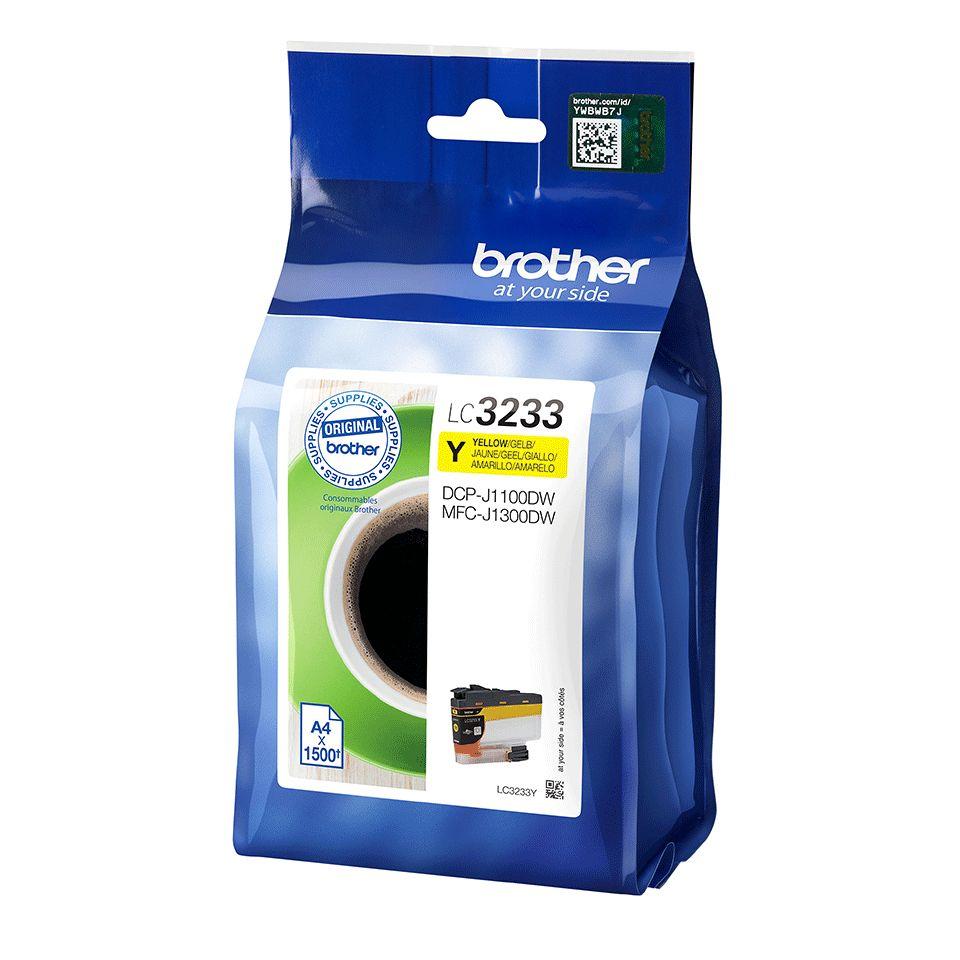 Tinteiro BROTHER LC3233Y (1500 páginas - Amarelo), miniatura 2