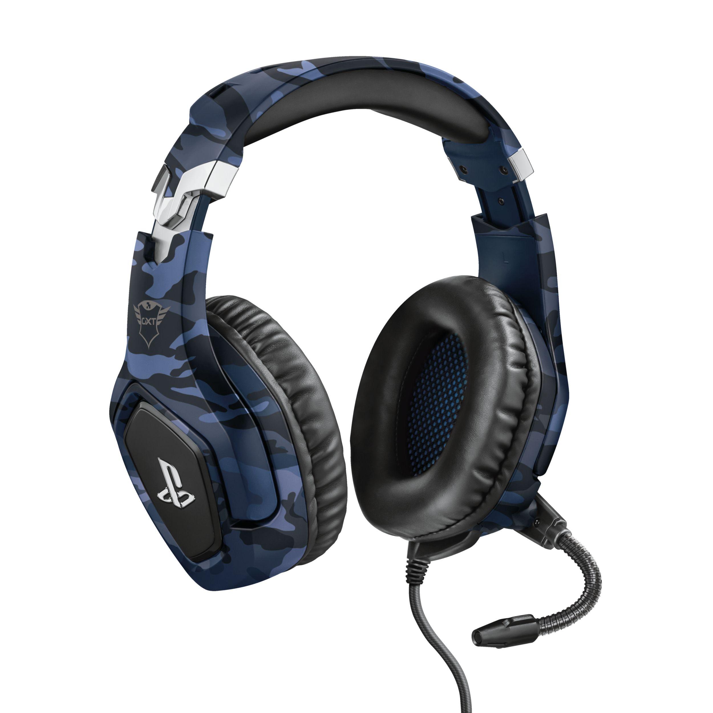 Headset Gaming TRUST GXT 488 Forze-B (Binaural - Com fios - Circum-aural - Preto e Azul)