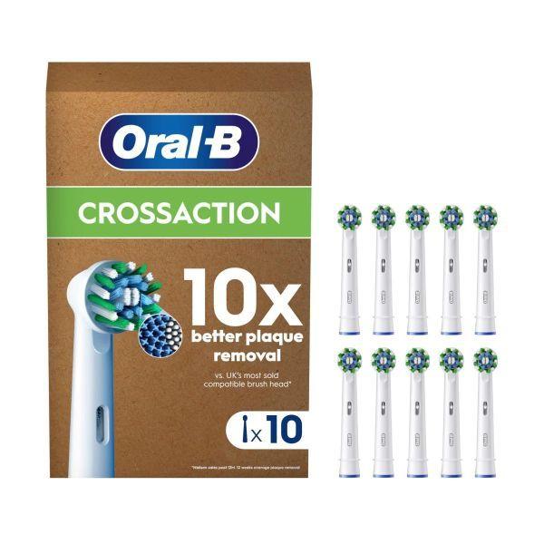 Cabeças de Escovas de Dentes ORAL-B CrossAction 861967 (10 Unidades)