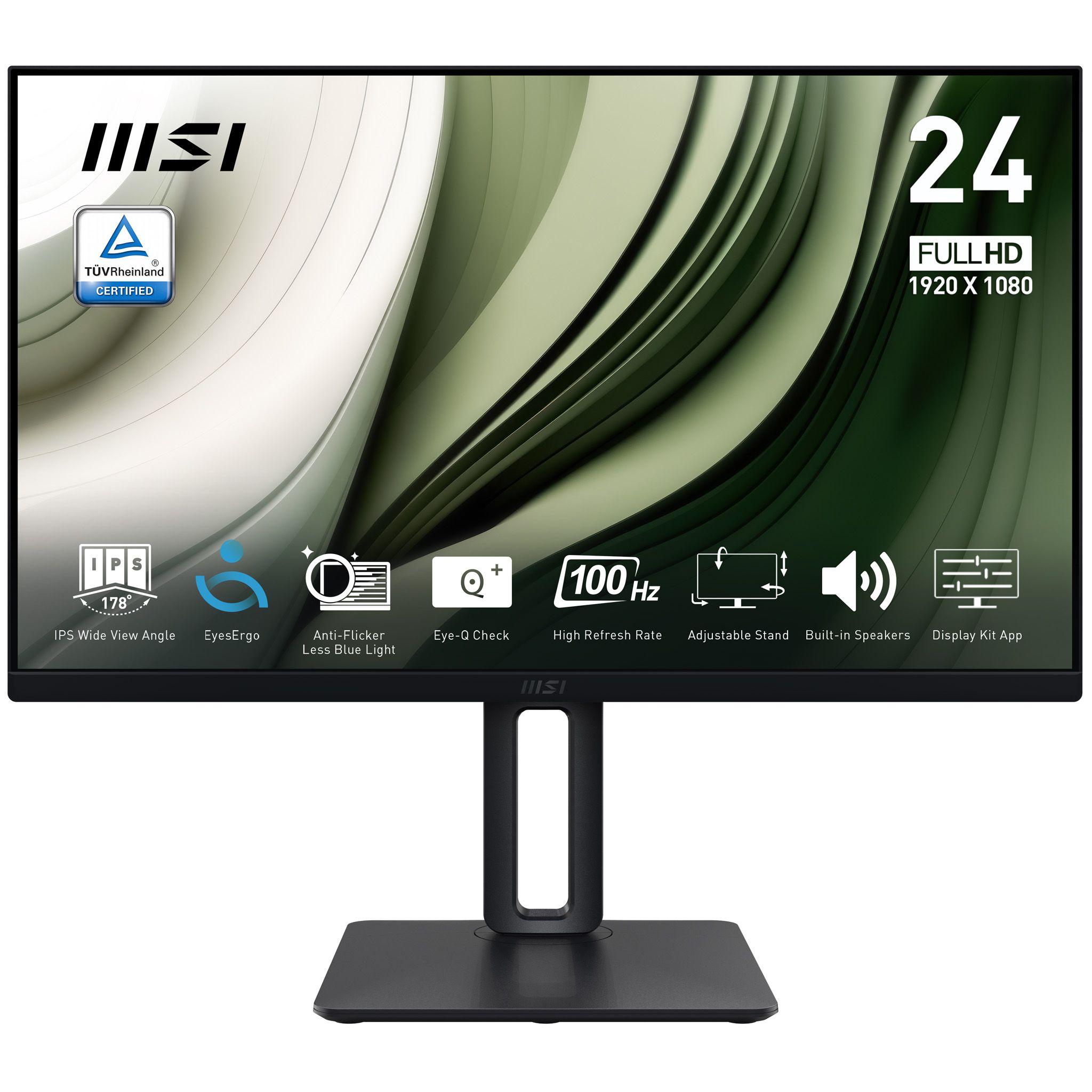 Monitor MSI PRO MP245PG (23,8" - IPS - 100 Hz - Preto)