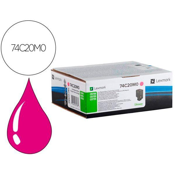 Toner LEXMARK 74C20M0 (3000 páginas - Magenta)